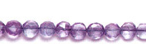 African Amethyst Coin Faceted Gemstone