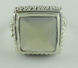 Solid Silver Designer Ring